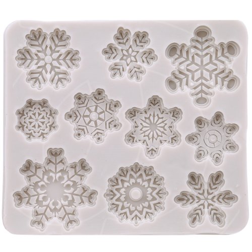 Молд силиконовый "Снежинки" M-98