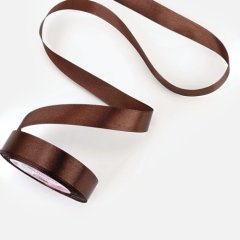 Лента для декора и упаковки Коричневая 2 см 1218287