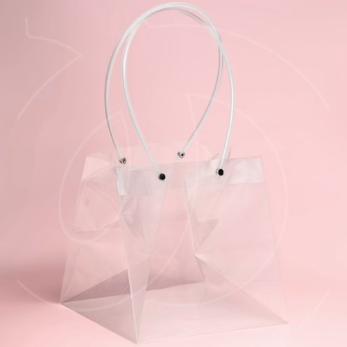 Пакет прозрачный с ручками 16х15х17 см 10068466