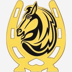 Набор топперов декоративных акриловых "Подкова" Золото 3,5х4 см 4 шт ТСК220