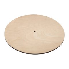 Подложка под торт деревянная с отверстием 4 мм 12 см 