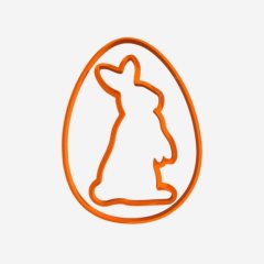 Вырубка пластиковая LUBIMOVA "Пасхальный кролик" LC-00003968