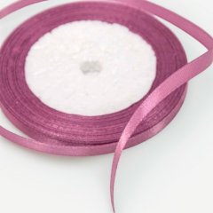 Лента для декора и упаковки атласная Лиловая 0,6 см 
