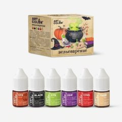 Набор красителей пищевых гелевых водорастворимых Art Color "Зельеварение 6 цветов" 