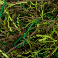 Бумажный наполнитель для упаковки Микс Камуфляж салатовый 2 мм 50 г 