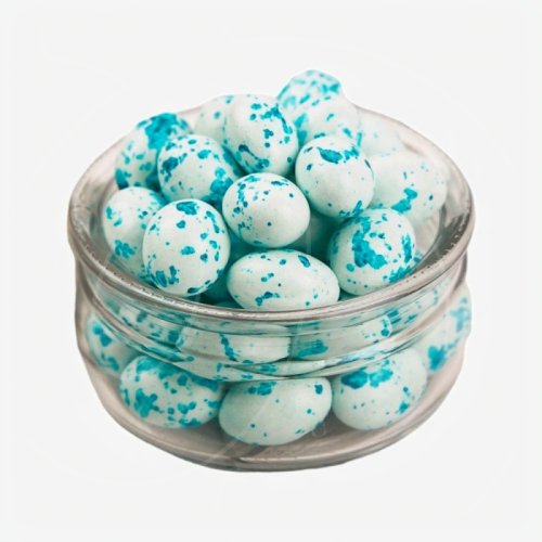 Драже с миндалём в шоколадной глазури "Перепелиные яйца голубые" 50 г арт010041