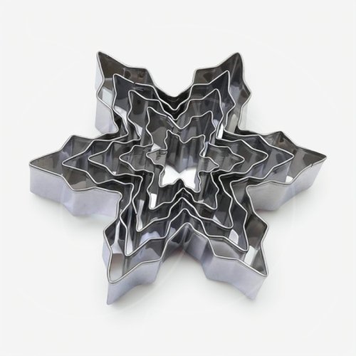 Вырубка металлическая "Снежинка" 5 шт ВР-6