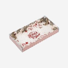 Коробка для сладостей с прозрачной крышкой "С Новым годом!" 10,5х21х3 см 5128790